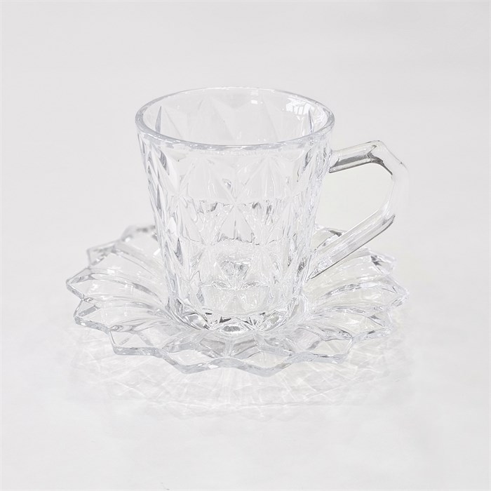 Набор кружек с блюдцами 6 штук 10249