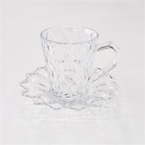 Набор кружек с блюдцами 6 штук 10249